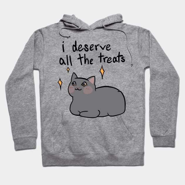 Give Me Treats (black text) Hoodie by ZioCorvid